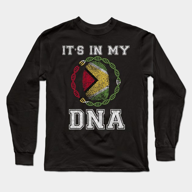 Guyana  It's In My DNA - Gift for Guyanese From Guyana Long Sleeve T-Shirt by Country Flags